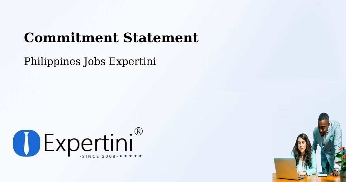 Corporate Commitment – Tacurong - Philippines Jobs Expertini